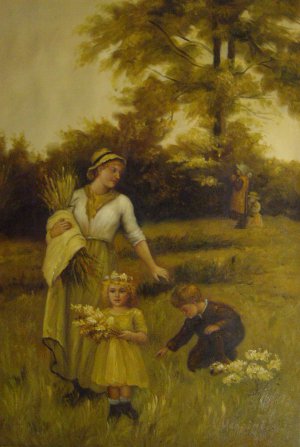 Reproduction oil paintings - Frederick Morgan - The Garland