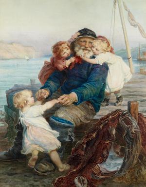 Frederick Morgan, Which do you Love Best?, Painting on canvas