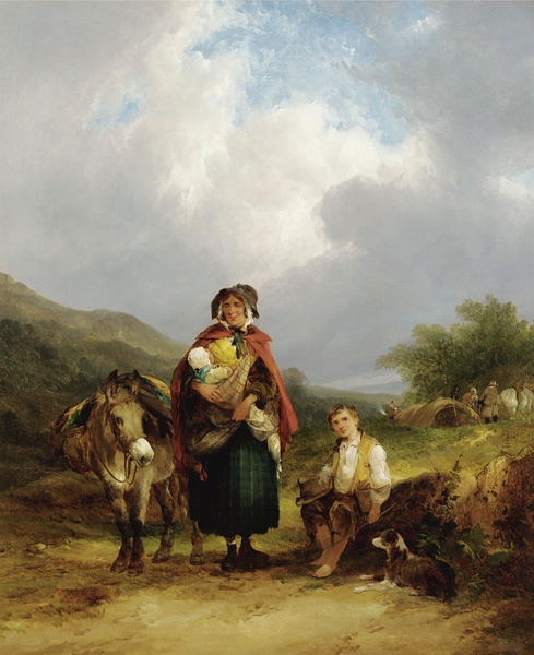 Rest for the Travellers. The painting by Frederick William Hulme