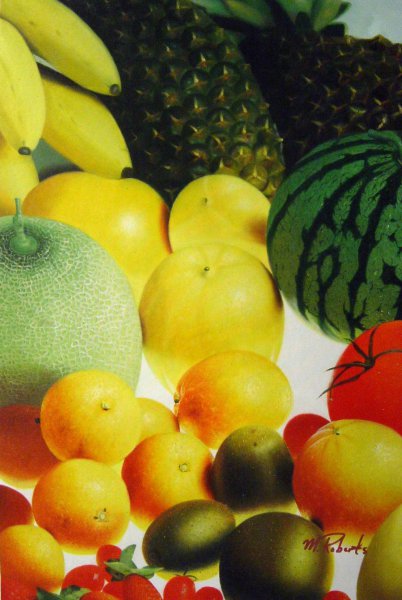 Fresh Fruit Display. The painting by Our Originals