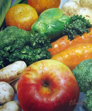 Our Originals, Fresh Vegetables, Painting on canvas