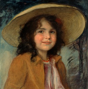 Friedrich August Kaulbach, Portrait of the Artist's Daughter Hedda, Painting on canvas