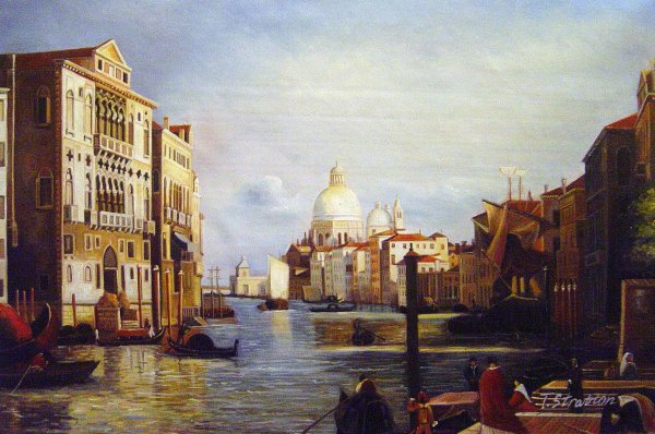 Grand Canal, Venice. The painting by Friedrich the Younger Nerly