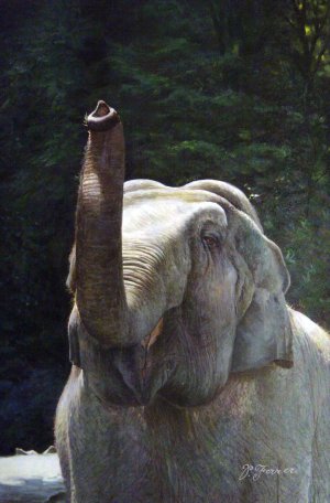 Our Originals, Friendly Elephant, Painting on canvas