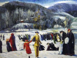 Reproduction oil paintings - George Bellows - Love Of Winter