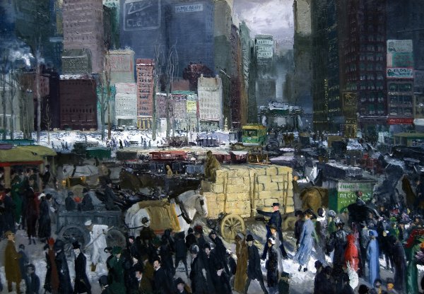 New York. The painting by George Bellows