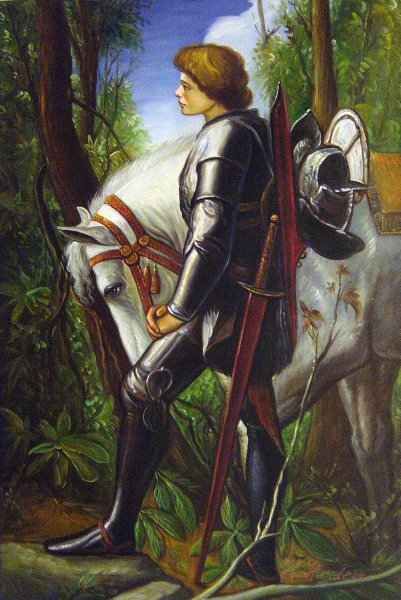 Sir Galahad. The painting by George Frederick Watts