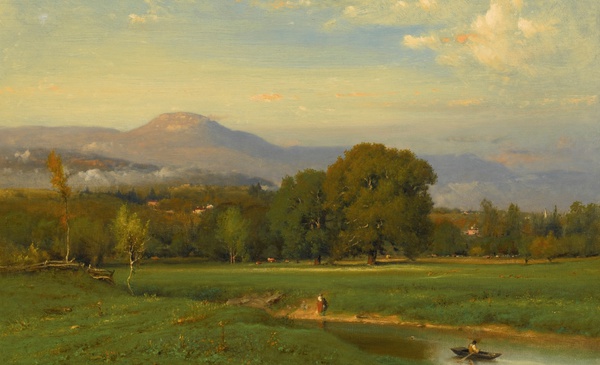 Landscape (Summer Landscape). The painting by George Inness