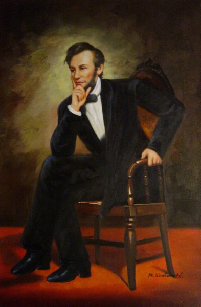 Abraham Lincoln, 1887. The painting by George Peter Alexander Healy