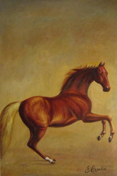 Whistlejacket. The painting by George Townly Stubbs