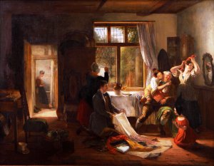 George Webster, The Peddler, Painting on canvas