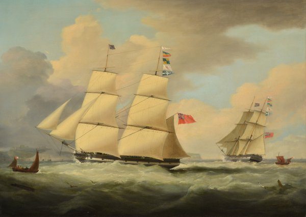 The Soi-Disant Brig, Thomas Wallace. The painting by George Webster