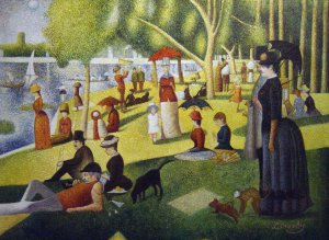 Famous paintings of Waterfront: A Sunday Afternoon On The Island Of La Grande Jatte