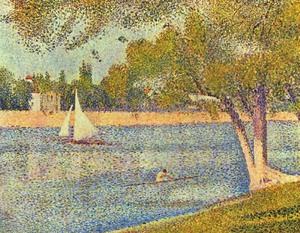 Georges Seurat, Seine at the Grande Jatte, Painting on canvas