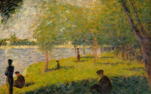 Georges Seurat, Study for ″A Sunday on La Grande Jatte″, Painting on canvas