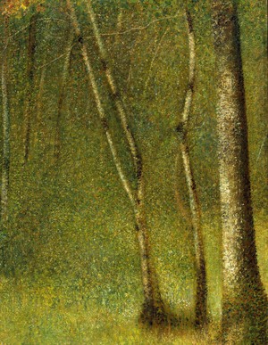 Georges Seurat, The Forest at Pontaubert, Art Reproduction