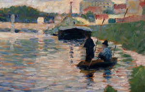Georges Seurat, View of the Seine, Art Reproduction
