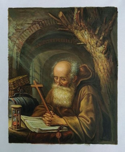 A Hermit Oil Painting Reproduction