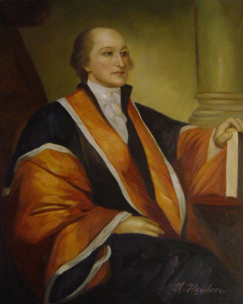 Chief Justice John Jay. The painting by Gilbert Stuart