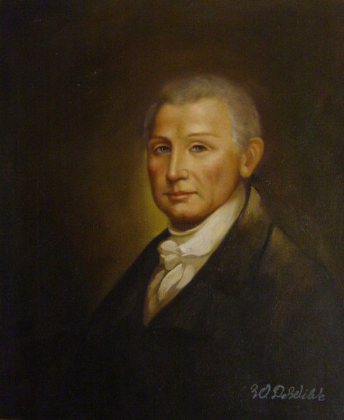 President James Monroe. The painting by Gilbert Stuart