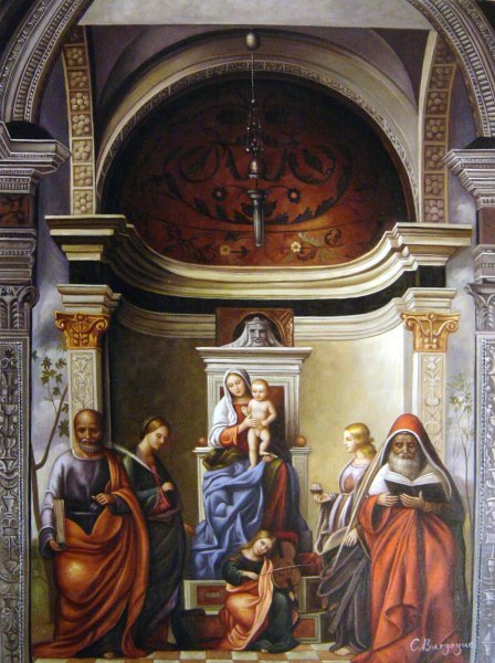 San Zaccaria Altarpiece. The painting by Giovanni Bellini