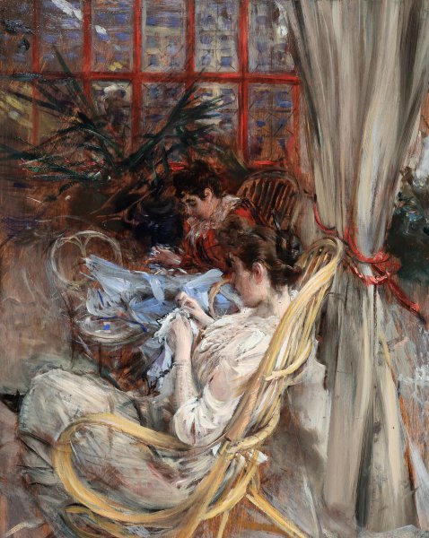 Aix les Bains, 1880. The painting by Giovanni Boldini