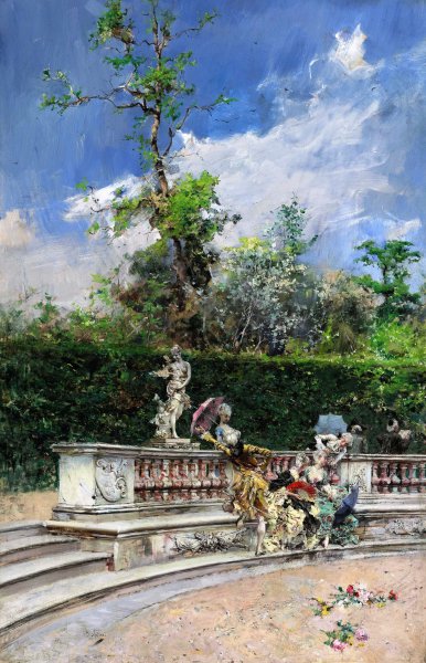 Les Domes, Versailles, 1875. The painting by Giovanni Boldini