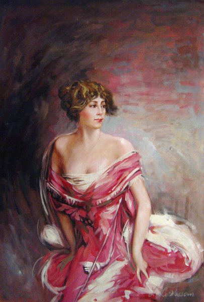 Portrait Of Mlle de Gillespie. The painting by Giovanni Boldini