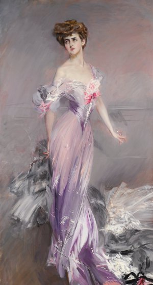 Giovanni Boldini, Portrait of Mrs. Howard Johnston, 1906, Art Reproduction