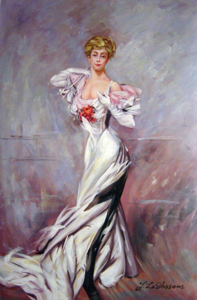 Portrait Of The Countess Zichy. The painting by Giovanni Boldini