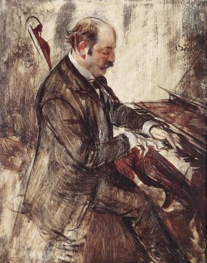 Famous paintings of Musicians: The Pianist, 1883