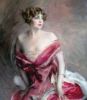 Giovanni Boldini, The Portrait of Mlle de Gillespie, La Dame de Biarritz, 1912, Art Reproduction