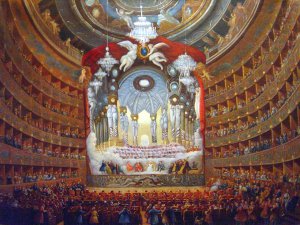 Reproduction oil paintings - Giovanni Paolo Pannini - Musical Fete