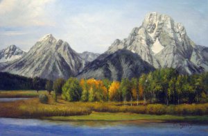 Our Originals, Grand Tetons In Autumn, Painting on canvas