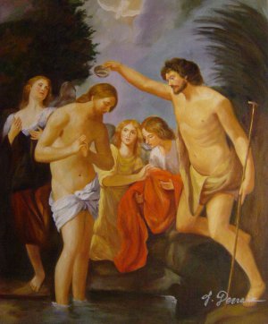 Reproduction oil paintings - Guido Reni - Baptism Of Christ