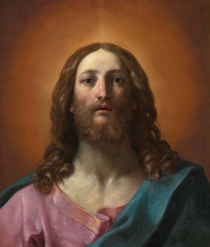 Guido Reni, A Head of Christ, Painting on canvas