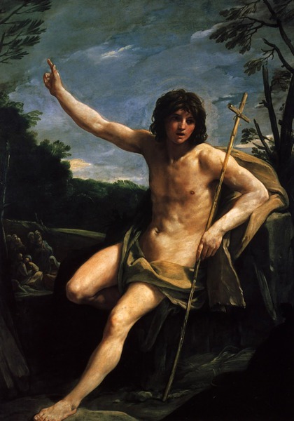 Saint John the Baptist. The painting by Guido Reni