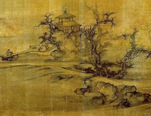 Reproduction oil paintings - Guo Xi - The Old Trees, Level Distance