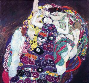 A Virgin. The painting by Gustav Klimt