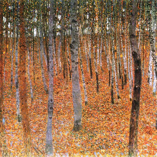 Beech Grove I. The painting by Gustav Klimt