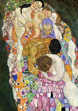 Death and Life 2, Gustav Klimt, Art Paintings