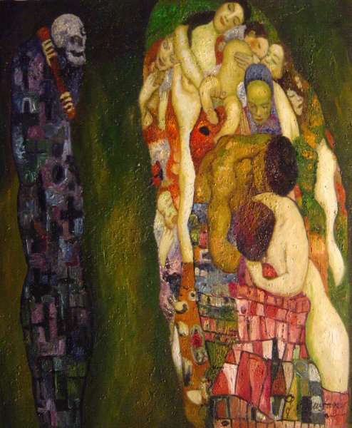 Death And Life (Full Version). The painting by Gustav Klimt