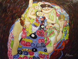 Death And Life, Gustav Klimt, Art Paintings