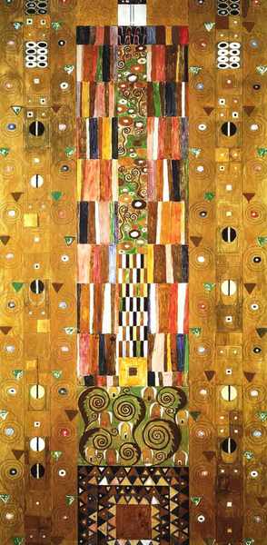 Gustav Klimt, A Design for the Stocletfries, Painting on canvas