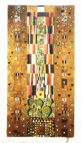 A Design for the Stocletfries. The painting by Gustav Klimt