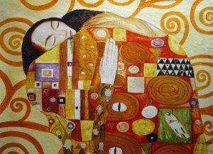 Fulfillment (Detail), Gustav Klimt, Art Paintings