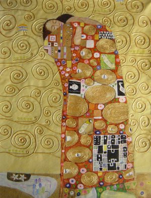 Fulfillment, Gustav Klimt, Art Paintings