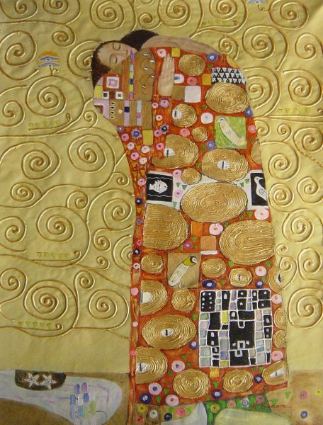 Fulfillment. The painting by Gustav Klimt