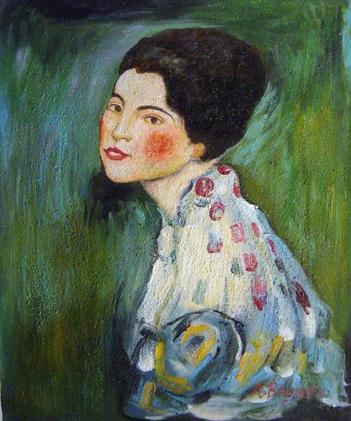 Portrait Of A Lady. The painting by Gustav Klimt