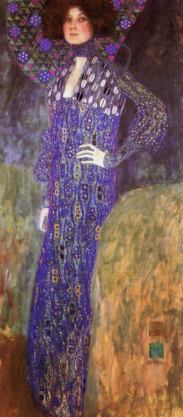 Gustav Klimt, Portrait Of Emilie Floge, Painting on canvas
